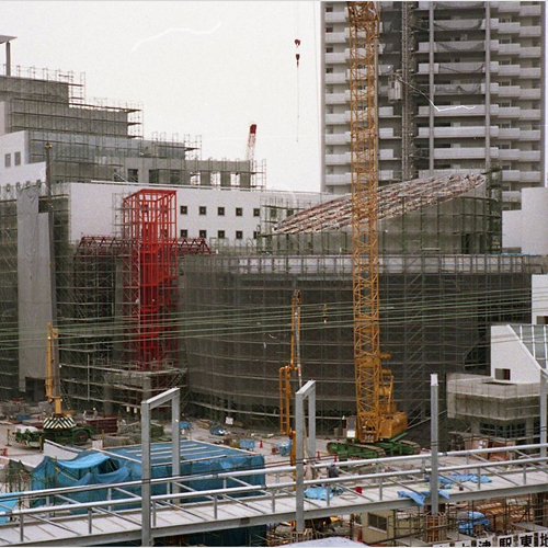 駅前開発の様子