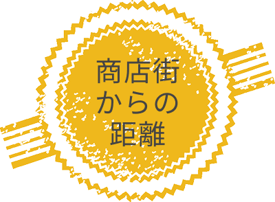 商店街からの距離